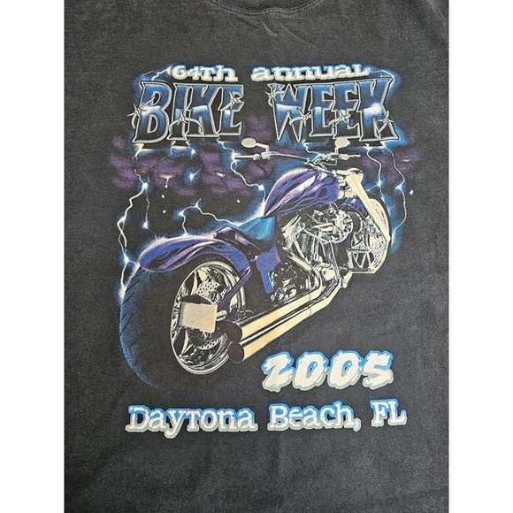 2005 Daytona Beach, FL Bike Week Black T-Shirt, Size XXL **See Desc. for Cond.** - Picture 2 of 8